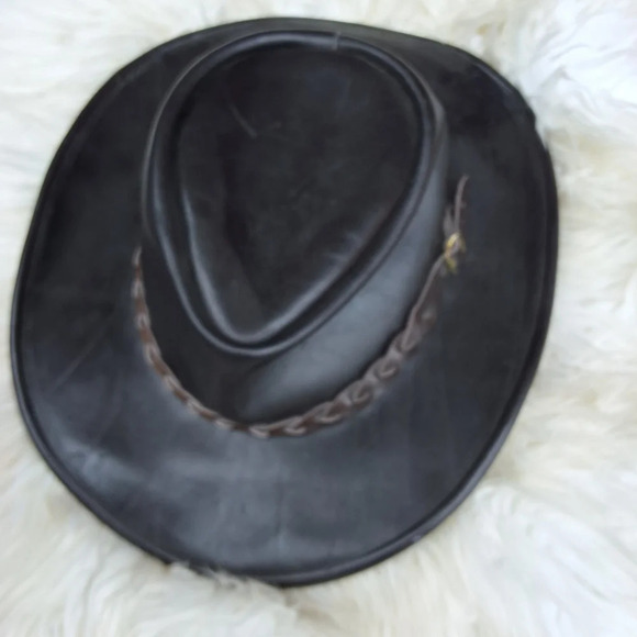 Dingo Australia‎ Black Leather cowboy hat main image 6